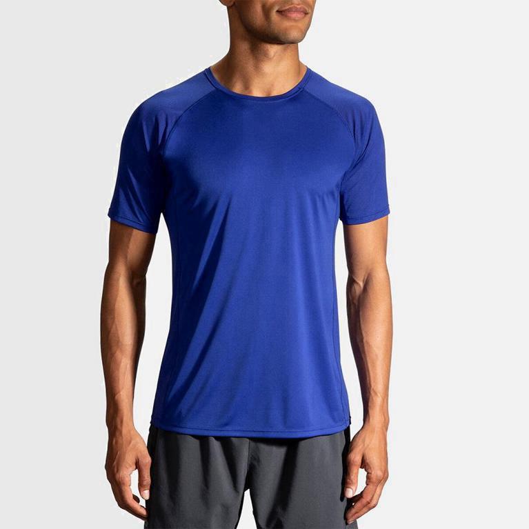 Brooks Stealth Hombre Camisetas Manga Corta - Azules (0438CMBTS)